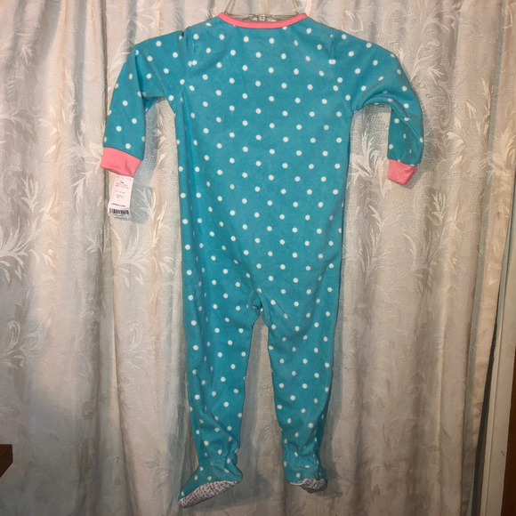 3/$10 kids carters 1 pc fleece pj blue 24 month - Picture 4 of 7